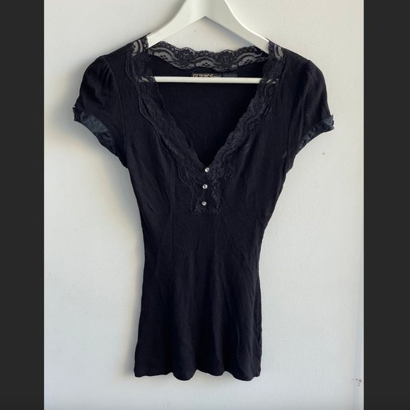 Y2K black top from Guess - Picture 1 of 6
